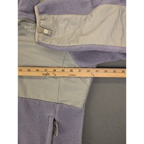 North Face Fleece Jacket XL Girls Purple Full Zip Polyester Rayon Outdoor - Picture 5 of 13